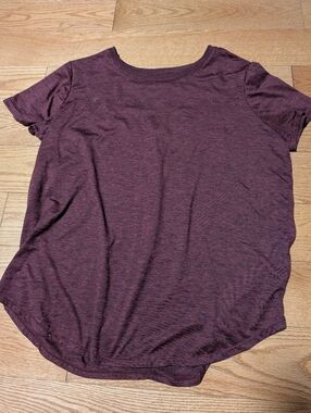 Hyba Burgundy Active Tshirt